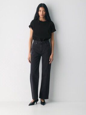 Aritzia Denim Forum Farrah High Rise Wide Leg Jean Waist 26"